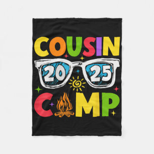 Cousin Camp 2025 Familienurlaub Sommer Camping Fleecedecke