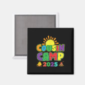 Cousin Camp 2025 Familienurlaub Sommerurlaub Campi Magnet (Vorderseite/Rückseite)