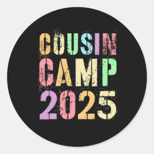 Cousin Camp 2025 Familienurlaub Sommerurlaub Campi Runder Aufkleber