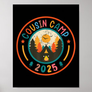 Cousin Camp 2025 Family Wiedersehen Camping Advent Poster