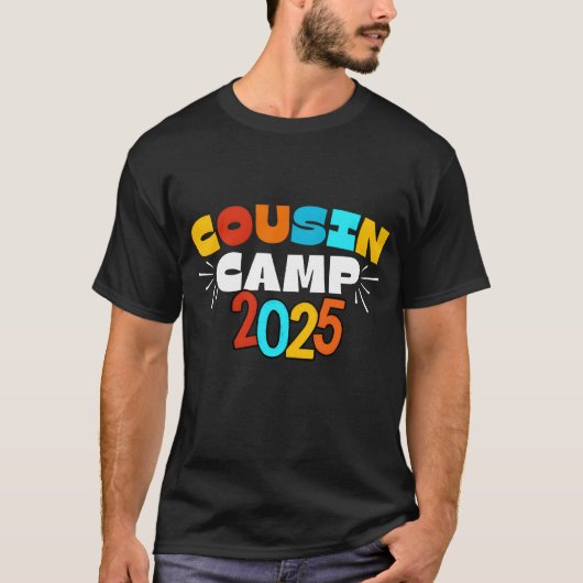 Cousin Camp 2025 friends T-Shirt (Vorderseite)