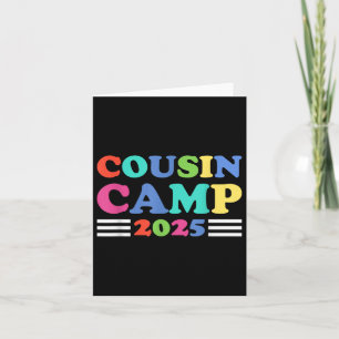 Cousin Camp 2025 Funny Summer Camping Family Karte