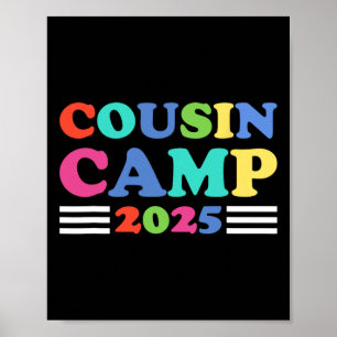 Cousin-Camp 2025 Lustiges Sommer-Camping Familie  Poster