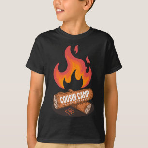 Cousin Camp 2025 Lustiges Sommer-Camping-Lagerfeue T-Shirt