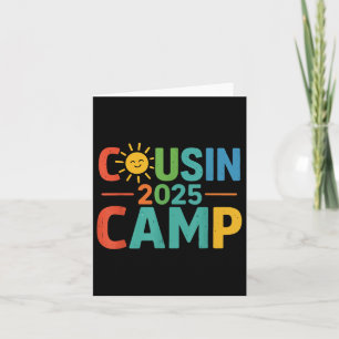 Cousin Camp 2025 Matching Outfit Outdoor Family Karte