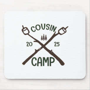 Cousin Camp 2025-Shirt passend zur Gruppe Camping- Mousepad