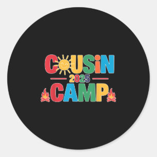 Cousin Camp 2025 Sommer Cousin Sommerfamilie Reuni Runder Aufkleber