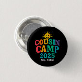 Cousin Camp 2025 Sommerurlaub Spaß Camping Button (Vorne & Hinten)