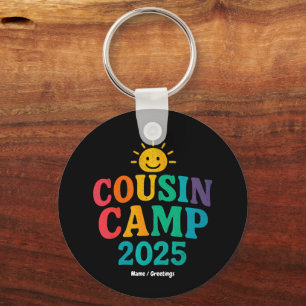 Cousin Camp 2025 Sommerurlaub Spaß Camping Schlüsselanhänger