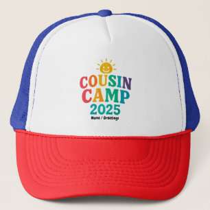 Cousin Camp 2025 Sommerurlaub Spaß Camping Truckerkappe