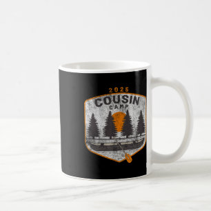 Cousin Camp 2025 Vintage Kanu Kunst Sommer Familie Kaffeetasse