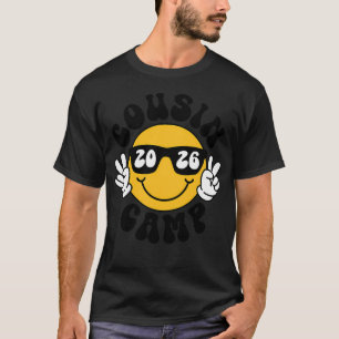 Cousin Camp 2026 Lächelnde Ferien Sommer T-Shirt