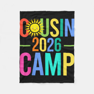 Cousin-Camp 2026 passende Familienferien Sommer Fleecedecke