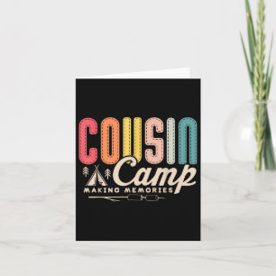 Cousin Camp Crew 2024 Erinnerungen Familienurlaub Karte