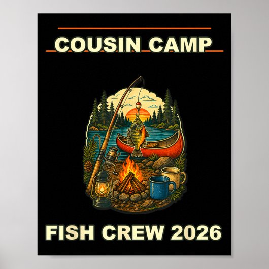 Cousin-Camp-Fisch-Crew 2026  Poster (Vorne)