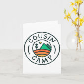 Cousin Camp Friends Sommerurlaub Familienurlaub Karte (Gelbe Blume)