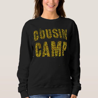 Cousin Camp Leopard Print Nana Dada Ausbildung 2 Sweatshirt