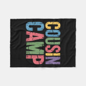 Cousin Camp Pajamas Kindermädchen Kleinkind Matchi Fleecedecke (Vorderseite (Horizontal))