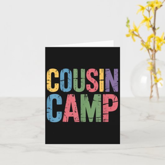 Cousin Camp Pajamas Kindermädchen Kleinkind Matchi Karte (Gelbe Blume)