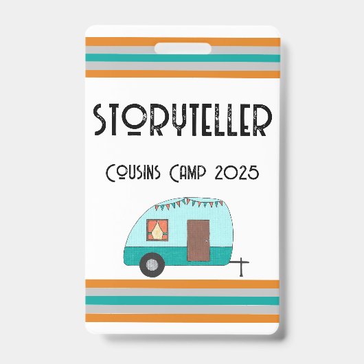 Cousin Camp Retro Camper Ausweis (Vorderseite)