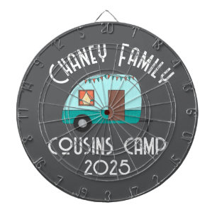 Cousin Camp Retro Camper Dartscheibe