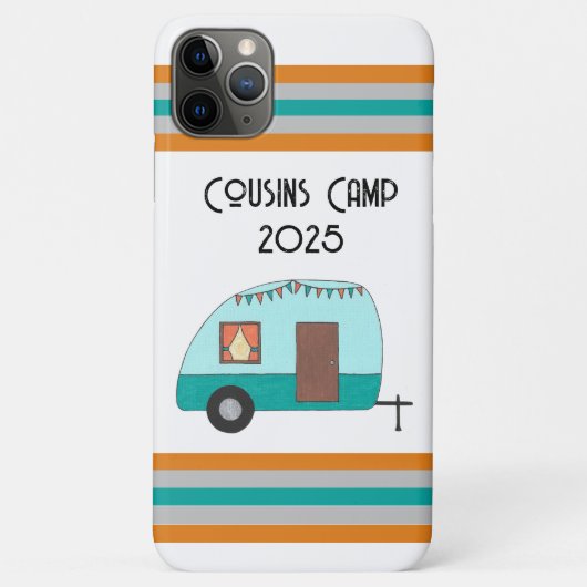 Cousin Camp Retro Camper iPhone / iPad Gehäuse Case-Mate iPhone Hülle (Rückseite)