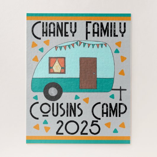 Cousin Camp Retro Camper Puzzle (Vertikal)