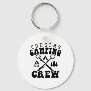 Cousin Camping Crew 2025 T-Shirt Familienurlaub Ca Schlüsselanhänger