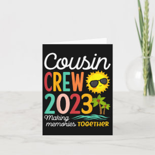 Cousin Crew 2023 Sommerferien Beach Familienausflu Karte