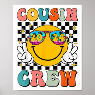 Cousin Crew 2024 Familienurlaub Sommerferien Stran Poster