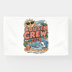 Cousin Crew 2024 Sommerferien Beach Familienausflu Banner