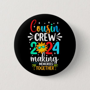 Cousin Crew 2024 Sommerferien Beach Familienausflu Button