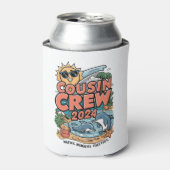 Cousin Crew 2024 Sommerferien Beach Familienausflu Dosenkühler (Kanne Vorderseite)