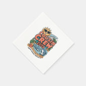 Cousin Crew 2024 Sommerferien Beach Familienausflu Serviette (Ecke)