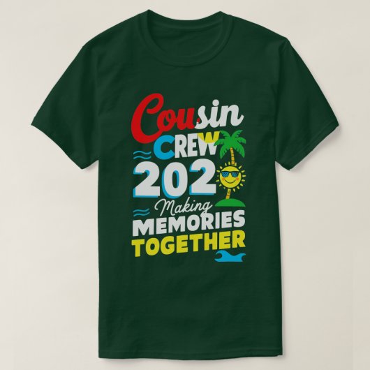 Cousin Crew 2024 Sommerferien Beach Familienausflu T-Shirt (Design vorne)
