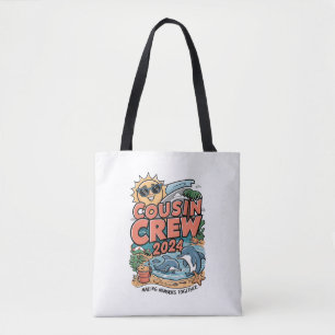 Cousin Crew 2024 Sommerferien Beach Familienausflu Tasche