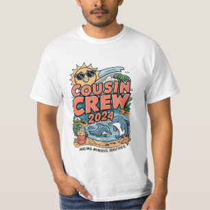 Cousin-Crew 2024 Sommerferien Strand Familienreise T-Shirt