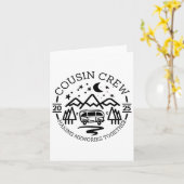 Cousin Crew 2025 Camping Ausflug Erinnerungen Matc Karte (Gelbe Blume)