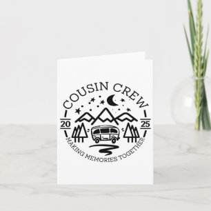 Cousin Crew 2025 Camping Ausflug Erinnerungen Matc Karte