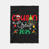 Cousin Crew 2025 Christmas Xmas Holiday Matching F Fleecedecke (Vorderseite)