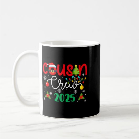 Cousin Crew 2025 Christmas Xmas Holiday Matching F Kaffeetasse (Links)