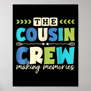 Cousin Crew 2025 Erinnerungen Familienurlaub C Poster