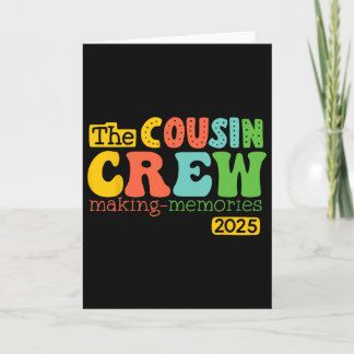 Cousin Crew 2025 Erinnerungen schaffen Sommerferie Karte