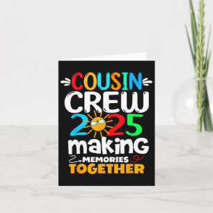 Cousin Crew 2025 Familie Lustige Reise Erinnerunge Karte