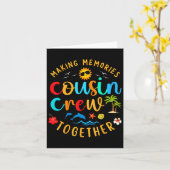 Cousin Crew 2025 Sommerferien Beach Familienausflu Karte (Gelbe Blume)