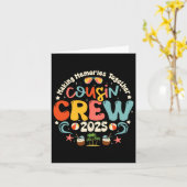 Cousin Crew 2025 Sommerferien Beach Familienausflu Karte (Gelbe Blume)