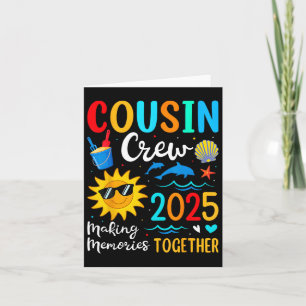 Cousin Crew 2025 Sommerferien Beach Familienausflu Karte