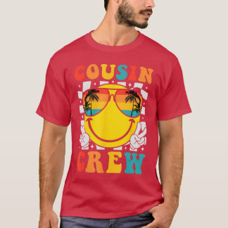 Cousin Crew 2025 Sommerferien Beach Familienausflu T-Shirt