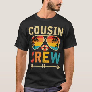 Cousin Crew 2025 Sommerferien Beach Familienausflu T-Shirt