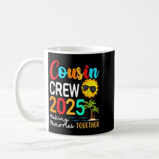 Cousin Crew 2025 Sommerferien Beach Matching Fa Kaffeetasse (Links)